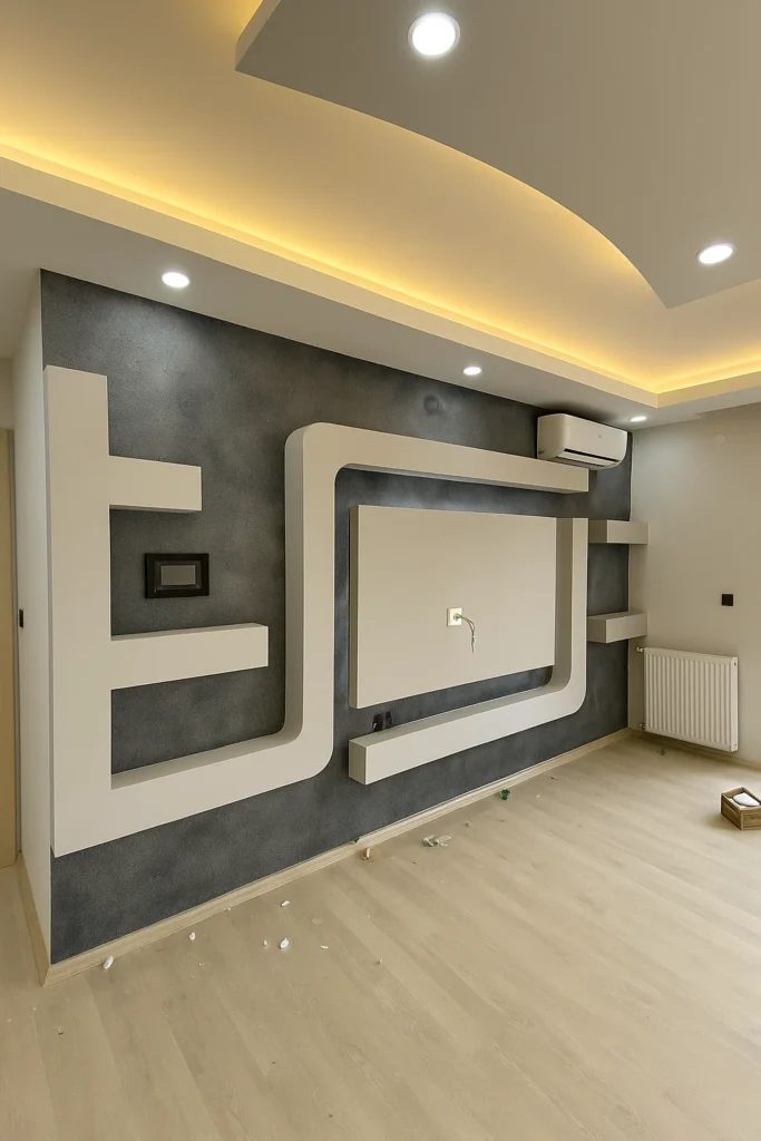 جبس بورد لشاشات التلفزيون